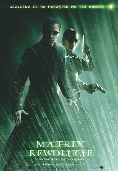 plakat Matrix Rewolucje cały film